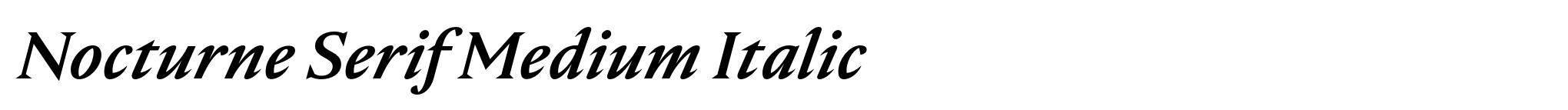 Nocturne Serif Medium Italic image